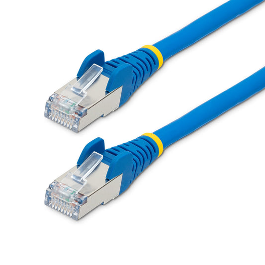 StarTech 2m CAT6a Ethernet Cable - Blue - Low Smoke Zero Halogen (LSZH) - 10GbE 500MHz 100W PoE++ Snagless RJ-45 w/Strain Reliefs S/FTP Network Patch Cord