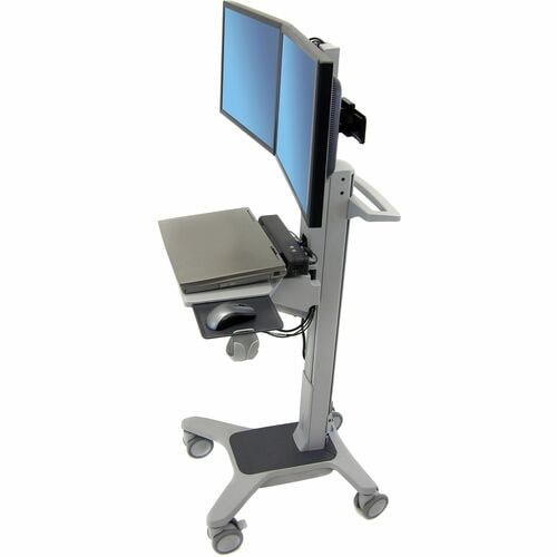 Ergotron Neo-Flex Dual LCD Wideview Mobile Workspace Cart (24-194-055)