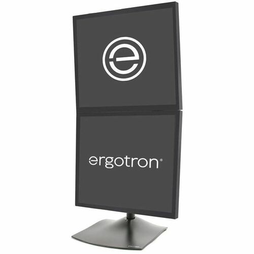 Ergotron DS100 Dual LCD Display Vertical Desk Stand 100mmVESA standard mounts (33-091-200)