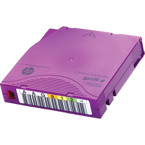 HPE HP LTO-6 Ultrium 6.25TB MP RW Custom Lab Data Cartr 20pk 5MOQ (C7976AL)