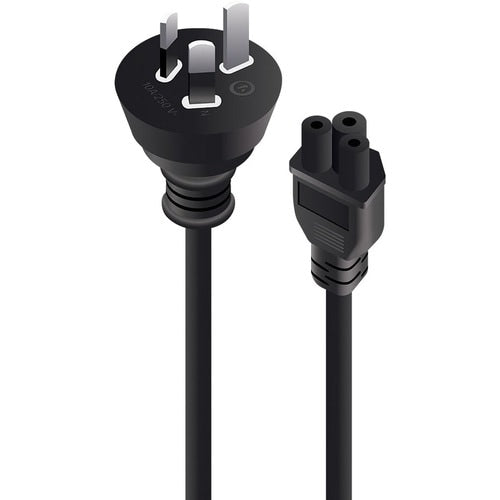ALOGIC 1M AUS 3 PIN MAINS PLUG TO IEC C5 MALE TO FEMALE (MF-AUS3PC5-01)