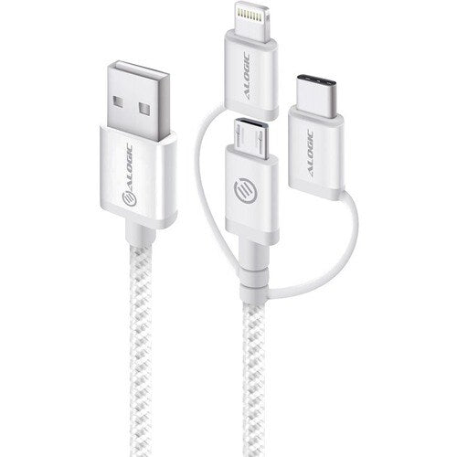 ALOGIC 3-IN-1 CHARGE & SYNC CABLE SILVER - PRIME (MU23T1-030SLV)