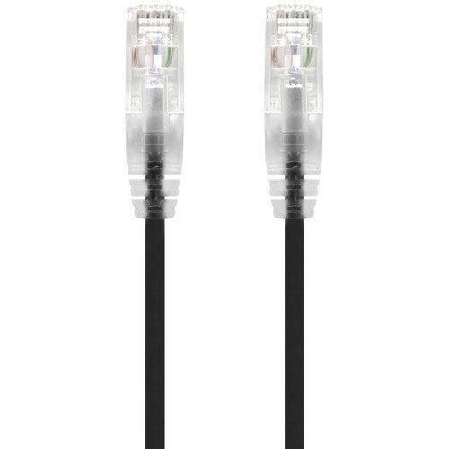 ALOGIC 2m Black Ultra Slim Cat6 Network Cable, UTP, 28AWG - Series Alpha (C6S-02BLK)