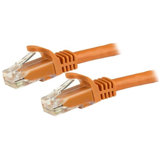StarTech.com 7.5m CAT6 Ethernet Cable - Orange CAT 6 Gigabit Ethernet Wire -250MHz 100W PoE RJ45 UTP Network/Patch Cord Snagless w/Strain Relief Individually Tested product image