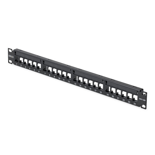 StarTech.com 24 Port 1U Blank Keystone Patch Panel, Rackmount Cat6 Patch Panel for RJ45 UTP Ethernet Network Jacks - StarTech.com