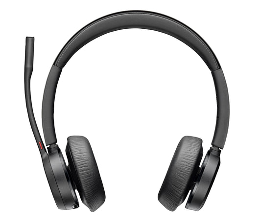 Poly Voyager 4320 UC Stereo USB-A Headset +BT700 USB-A Adapter +Charging Stand