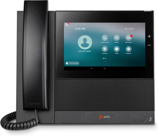 Poly CCX 600 Business Media Phone with Open SIP and PoE-enabled