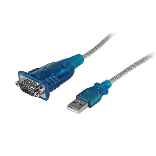 StarTech.com 17in (43cm) 1-Port USB to Serial Adapter Cable, USB-A to DB9 RS232, USB to RS232 Adapter, Prolific Chipset - M/M product image