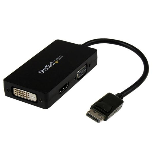 StarTech Travel A/V adapter: 3-in-1 DisplayPort to VGA DVI or HDMI converter