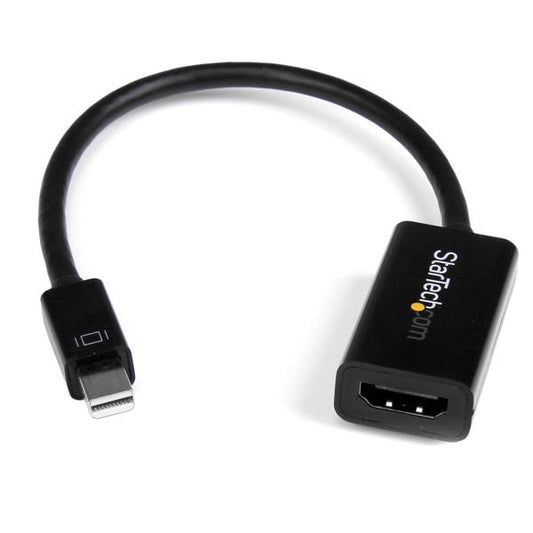 StarTech Mini DisplayPort to HDMI Adapter - Active mDP to HDMI Video Converter - 4K 30Hz - Mini DP or Thunderbolt 1/2 Mac/PC to HDMI Monitor/TV/Display - mDP 1.2 to HDMI Adapter Dongle