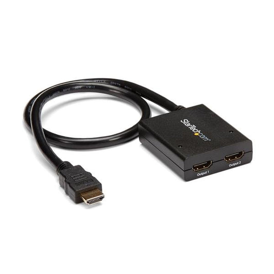 StarTech 4K HDMI 2-Port Video Splitter – 1x2 HDMI Splitter – Powered by USB or Power Adapter – 4K 30Hz