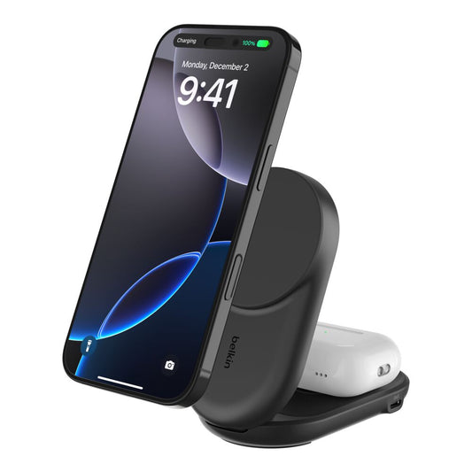 Belkin UltraCharge 2-in-1 Foldable Magnetic Cha (WIZ039AUBK)