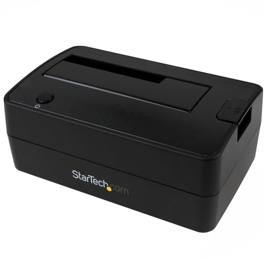 StarTech Single Bay USB 3.1 to SATA Hard Drive Docking Station, USB 3.1 (10 Gbps) Hard Drive Dock, External 2.5/3.5" SATA III HDD/SSD Docking Station, Top-Loading Hard Drive Bay