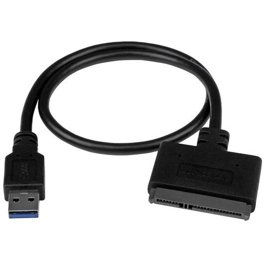 StarTech.com SATA to USB Cable, USB 10Gbps to 2.5in SATA I II III Hard Drive Adapter, External Converter for SSD or HDD Data Transfer product image