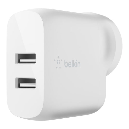 Belkin DUAL USB-A WALL CHARGER 24W (WCB002AUWH)