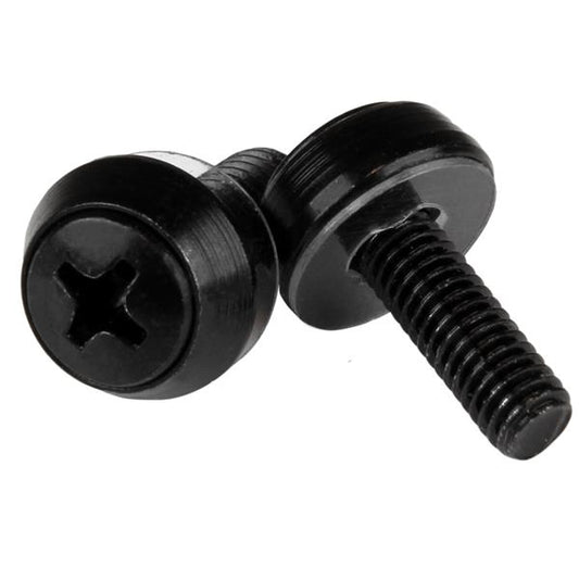 StarTech.com 50-Pack M5 12mm Screws, Mounting Screws for 19" or 10" Server Racks, Cabinets and Enclosures, Black - TAA product image