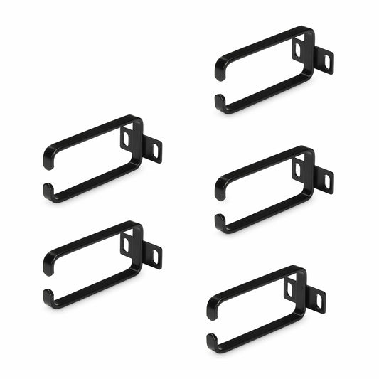 StarTech.com 5-Pack 1U Vertical 1.8 x 3.9in (4.5 x 10cm) Server Rack Cable Management D-Ring Hook; Network Rack-Mount Cord Organizer; Cable Manager for 19" and 10" Cabinets product image