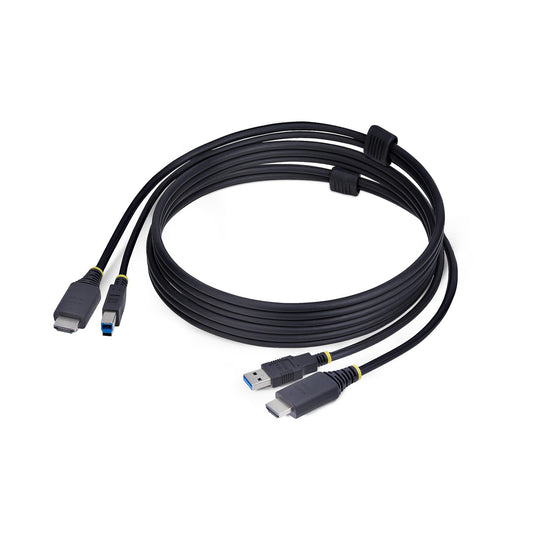 StarTech6ft (1.8m) HDMI and USB 5Gbps KVM Cable, 4K 60Hz, HDMI 2.0 and USB Combo Cable for KVM Switches