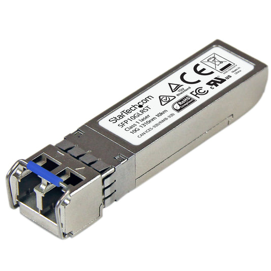 StarTech.com Cisco SFP-10G-LR Compatible SFP+ Module - 10GBASE-LR - 10GbE Single Mode Fiber SMF Optic Transceiver - 10GE Gigabit Ethernet SFP+ - LC 10km - 1310nm - DDM Cisco Firepower, ASR9… product image