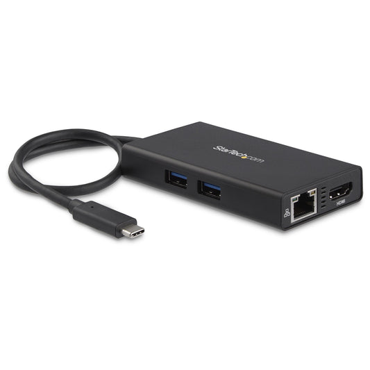 StarTech.com USB-C Multiport Adapter - USB-C Travel Docking Station with 4K HDMI - 60W Power Delivery Pass-Through,...