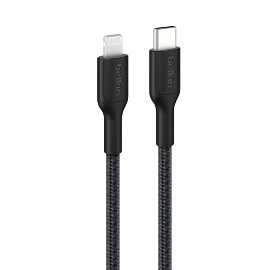 Belkin BOOSTCHARGE PRO BRAID USB-C-LTG 2M - BLK (CAA022FQ2MBK)