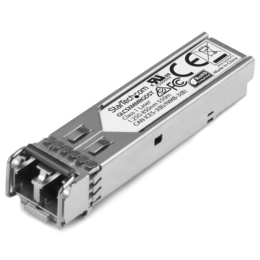 StarTech.com Cisco GLC-SX-MM-RGD Compatible SFP Module - 1000BASE-SX - 1GbE Multimode Fiber MMF Optic Transceiver - 1GE Gigabit Ethernet SFP - LC 550m - 850nm - DDM Cisco ASR920, IE2000, IE… product image