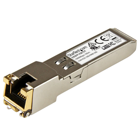 StarTech.com Juniper EX-SFP-1GE-T Compatible SFP Module - 1000BASE-T - SFP to RJ45 Cat6/Cat5e - 1GE Gigabit Ethernet SFP - RJ-45 100m product image
