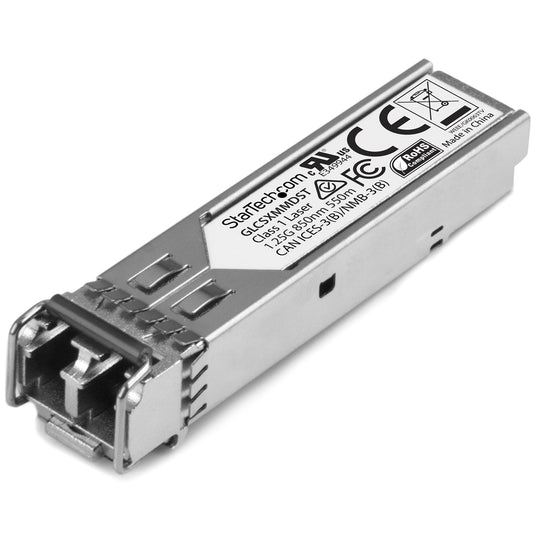StarTech.com Cisco GLC-SX-MMD Compatible SFP Module - 1000BASE-SX - 1GbE Multimode Fiber MMF Optic Transceiver - 1GE Gigabit Ethernet SFP - LC 550m - 850nm - DDM Cisco Firepower, ASR920, IE… product image