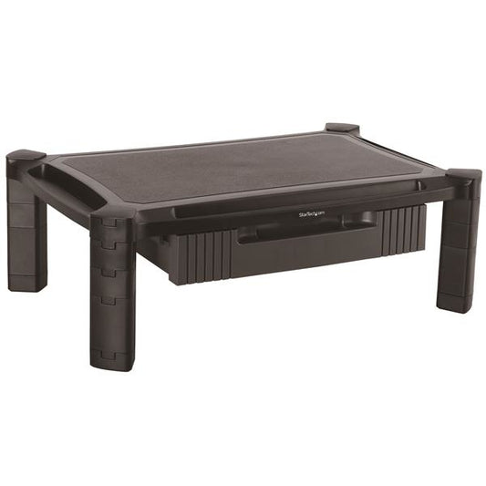 StarTech.com Monitor Riser with Drawer - Height Adjustable - Large - For up to 32" (22lb/10kg) Displays product image
