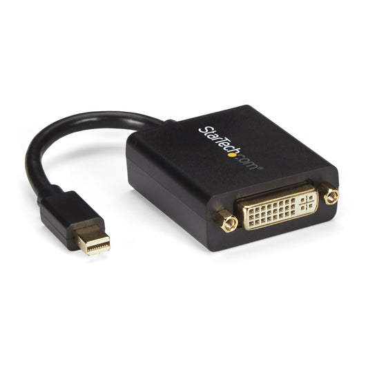 StarTech Mini DisplayPort to DVI Adapter - Mini DP to DVI-D Converter - 1080p Video - VESA Certified - mDP or Thunderbolt 1/2 Mac/PC to DVI Monitor - mDP 1.2 to DVI Single-Link Dongle