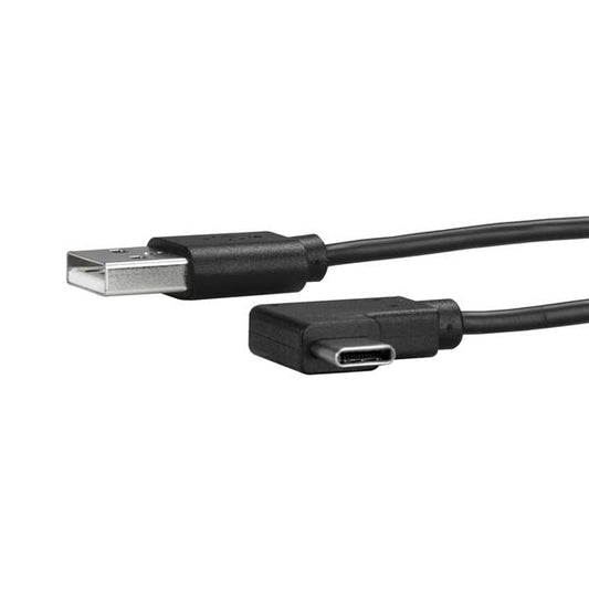 StarTech.com 3ft (1m) USB-A to USB-C Charging Cable, Right-Angled, Charge & Sync, 3A, USB 2.0 - USB Charging Cord product image