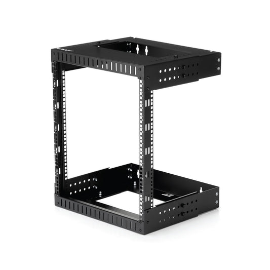 StarTech.com 2-Post 12U Heavy-Duty Wall Mount Network Rack, 19" Open Frame Server Rack with Adjustable Depth, Wall Mount Data Rack for IT / AV / Patch Panel / Computer Equipment - Cage Nuts… product image