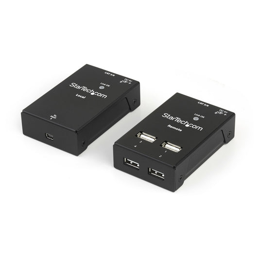 StarTech.com 4-Port USB 2.0-Over-Cat5-or-Cat6 Extender - 130ft (40m) - TAA product image