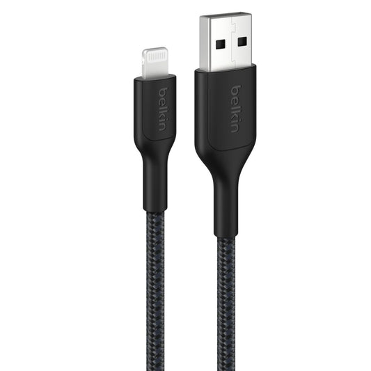 Belkin BOOSTCHARGEPRO BRAID USB-A + LTG 1M WHT (CAA020FQ1MWH)