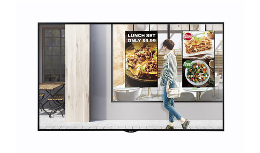 LG 49XS2E Signage Display Digital signage flat panel 124.5 cm (49") LED 2500 cd/m² Full HD Black WebOS 24/7