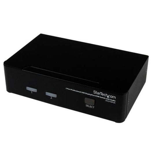 StarTech.com 2 Port Professional USB DisplayPort KVM Switch with Audio - TAA product image