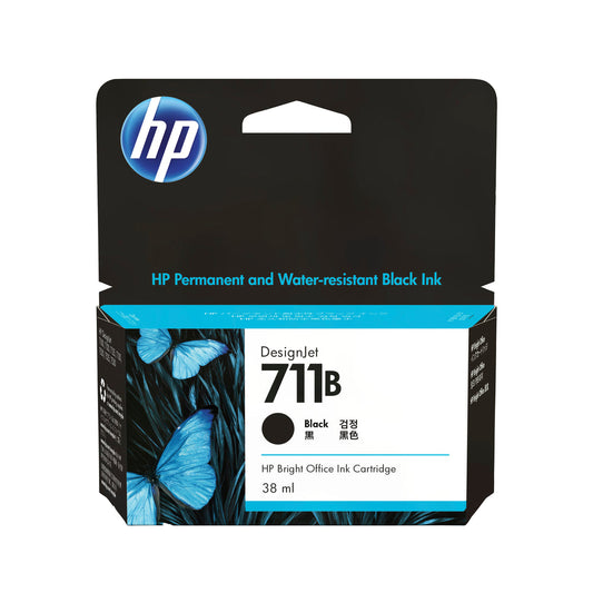 HP 711B 38-ml Black DesignJet Ink Cartridge
