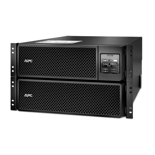APC Smart-UPS On-Line SRT8KRMXLI - 8kW/VA, 6x C13 + 4x C19 + hardwire 1phase output, rack mountable, Embedded NMC - APC