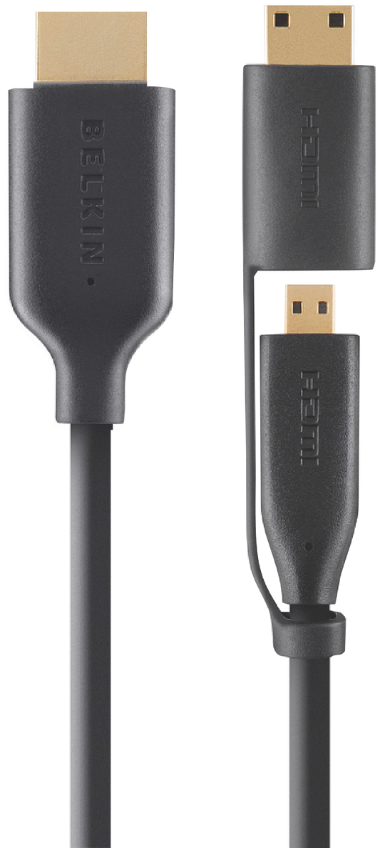 Belkin Essntl HiSpd Mcro HDMI Cbl w/Mini Adptr (F3Y144QE2M)