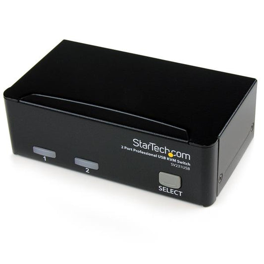 StarTech 2 Port Professional USB KVM Switch Kit with Cables