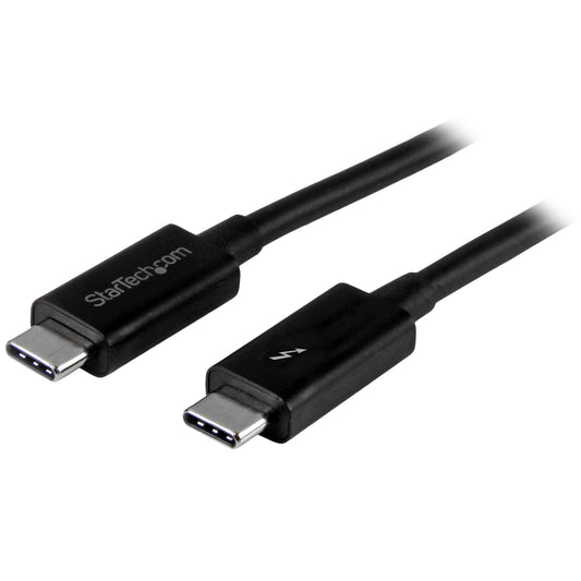 StarTech.com 3.3ft (1m) Thunderbolt 3 Cable, 20Gbps, 100W PD, 4K, Thunderbolt Certified, Compatible with Thunderbolt 4/USB 3.2/DisplayPort product image