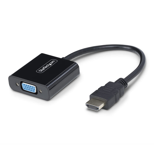 StarTechHDMI to VGA Adapter, Active Video Converter For Laptop/Desktop, 1920x1080 (1080p), HDMI Source to VGA Monitor/Display/Projector