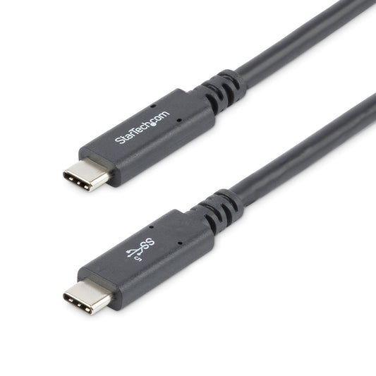 StarTech.com 6ft (1.8m) USB-C Cable, USB 5Gbps, 100W (5A) Power Delivery, Certified Works with Chromebook, 4K 60Hz DP Alt Mode, USB-IF Certified - Thunderbolt Compatible product image