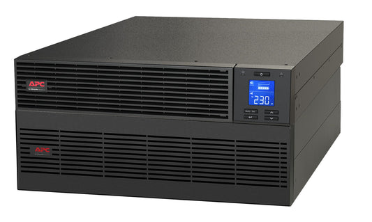 APC Easy UPS On-Line, 6kVA/6kW, Rackmount 5U, 230V, Hard wire 3-wire(1P+N+E) outlet, Intelligent Card Slot, LCD, Extended Runtime, W/O rail kit