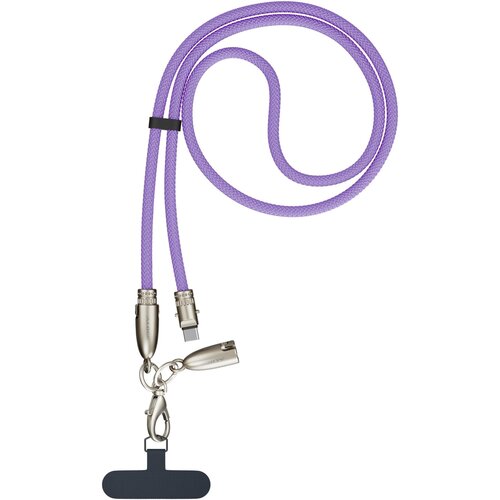 ALOGIC Tether USB-C to C Lanyard Data and Charge Cable 60W 480Mbps - 1.2M Lavender (ATCCLY-LV)