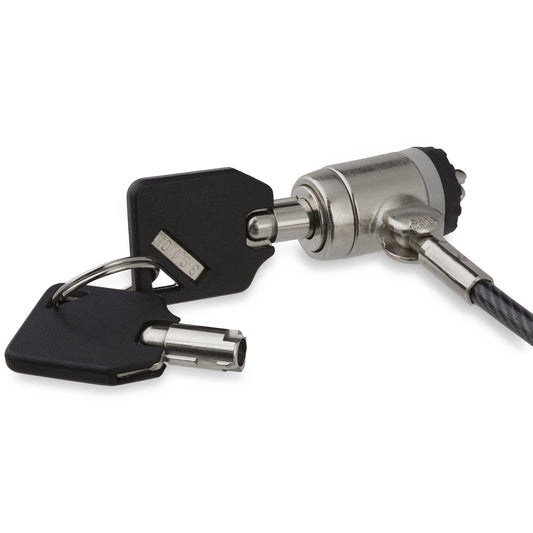 StarTech.com 6.6ft (2m) Laptop Cable Lock with Keys - Keyed Security Cable Lock for Compatible K-Slot Laptops, Desktops, Computers & Other Devices - Anti-Theft Vinyl Coated Steel Cable Lock… product image