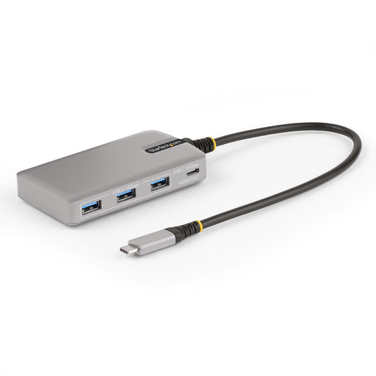 StarTech.com 4-Port USB-C Hub with USB-C DP Alt Mode Video Output 4K 60Hz - 3x USB-A, 1x USB Type-C, 100W Power...