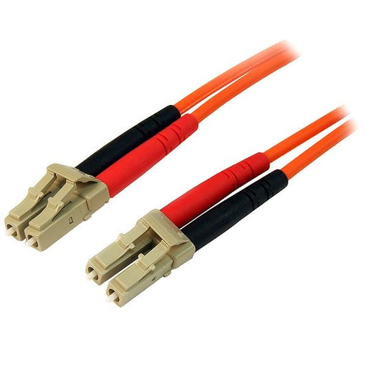 StarTech.com 2m Fiber Optic Cable - Multimode Duplex 50/125 - LSZH Fiber Jumper Cord - LC/LC product image