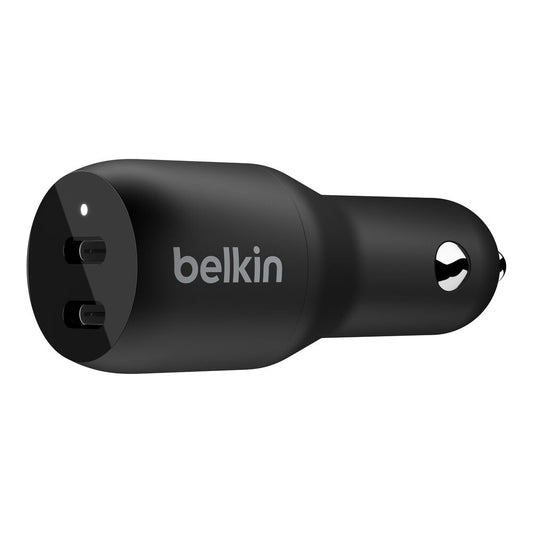 Belkin DUAL USB-C CAR CHARGER 36W (CCB002BTBK)