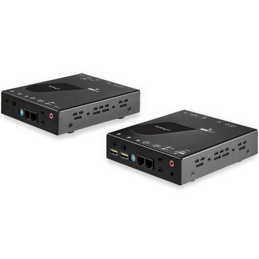 StarTech.com HDMI KVM Extender over IP Network - 4K 30Hz HDMI 2.0 and USB over IP LAN or Cat5e/Cat6 Ethernet Cable (100m/330ft) - Remote KVM Switch/Console Transmitter/Receiver Extender Kit… product image